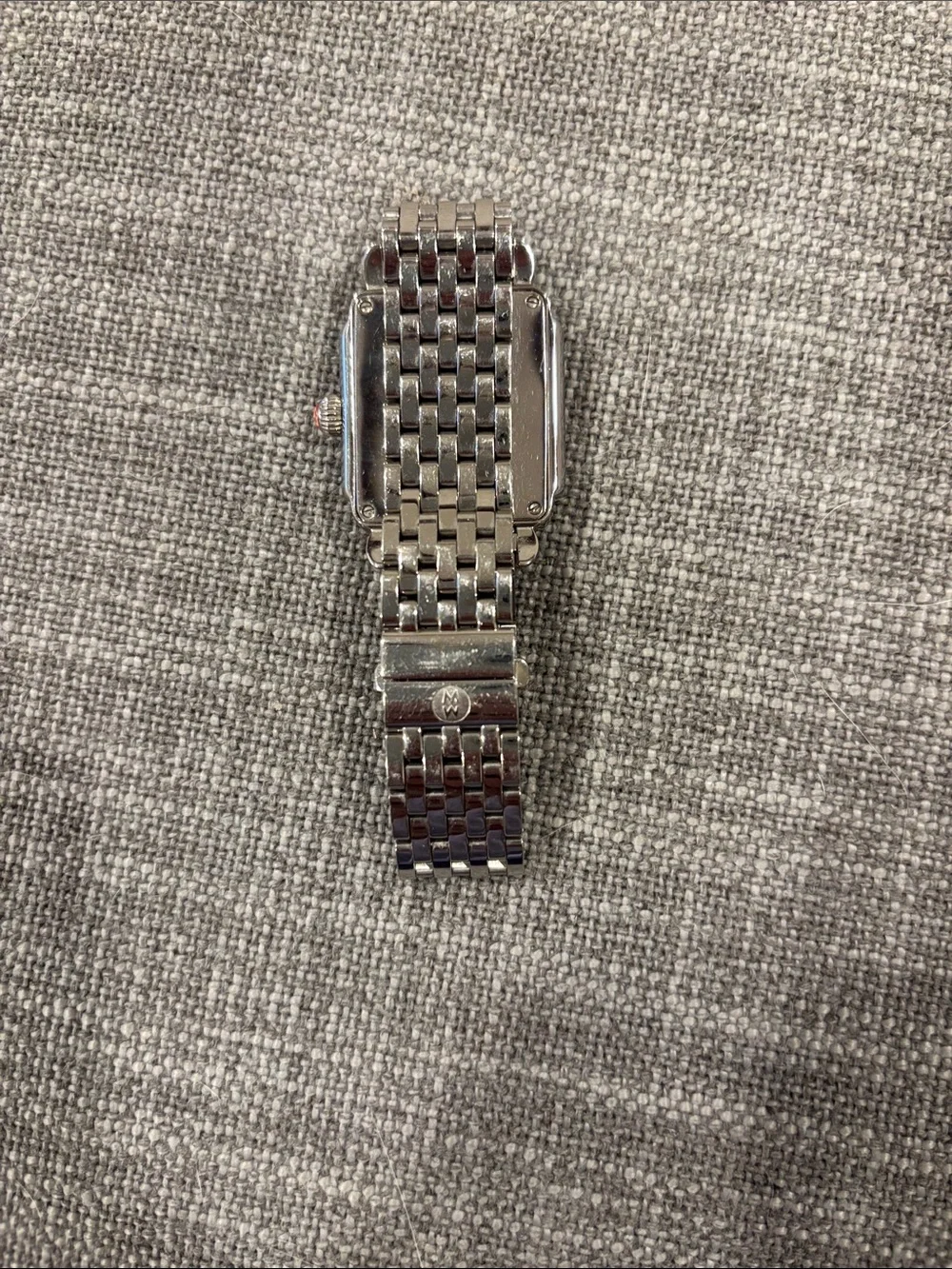 Michele Deco Stainless Diamond Watch